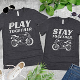 Couples Motorcycle Culture Crew Neck TShirt
